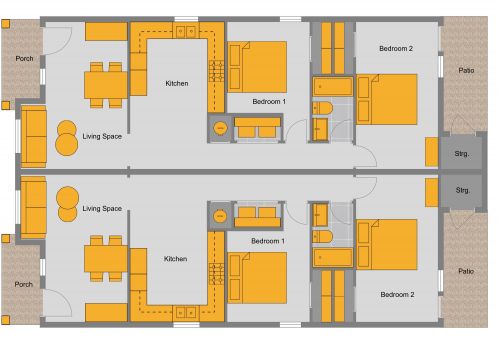 Duplex House Floor Plan
