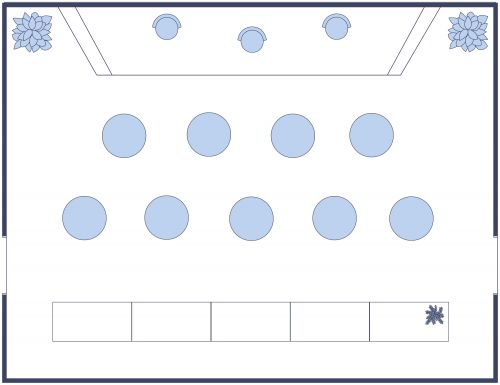 Band Concert Floor Plan With Standing Area and Bar