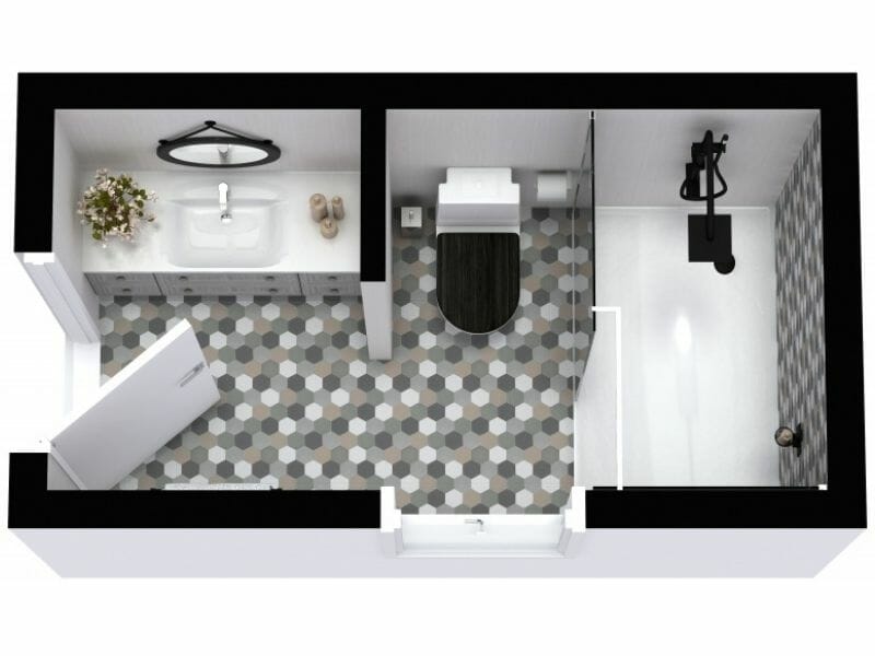 5x10 bathroom remodel idea rectangular