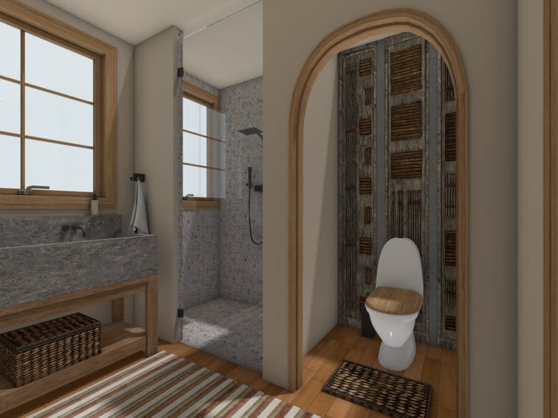 Bathroom details southwestern