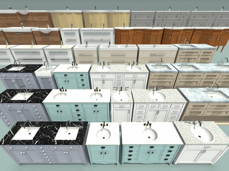 RoomSketcher bathroom products Pro