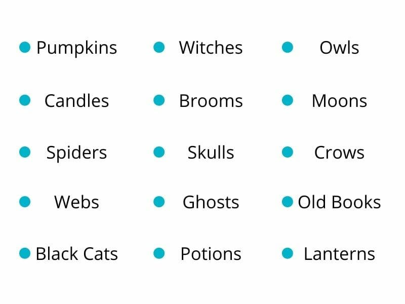 Halloween décor checklist
