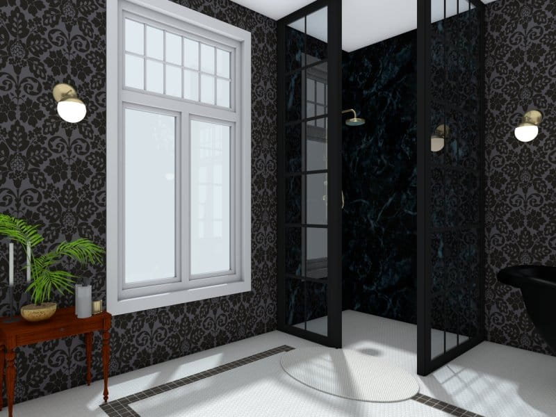 shower victorian bathroom