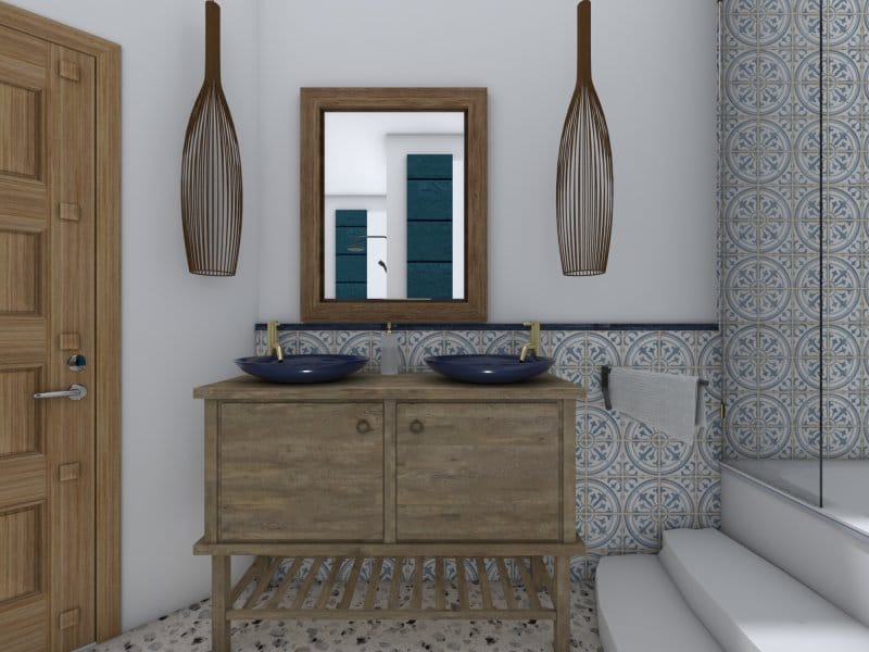 southwestern style bathroom decor